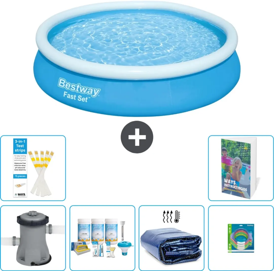 Bestway Fast Set Opblaaszwembad 366x76cm