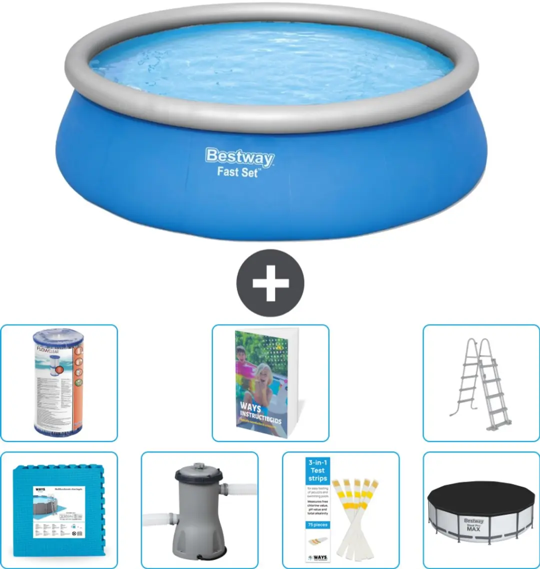Bestway Fast Set Zwembad 457x122cm