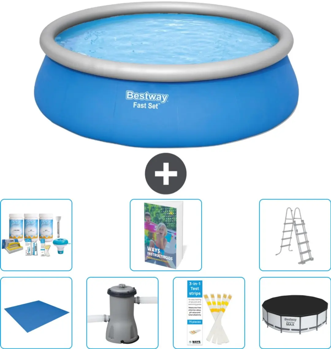 Bestway Fast Set Zwembad 457x122cm