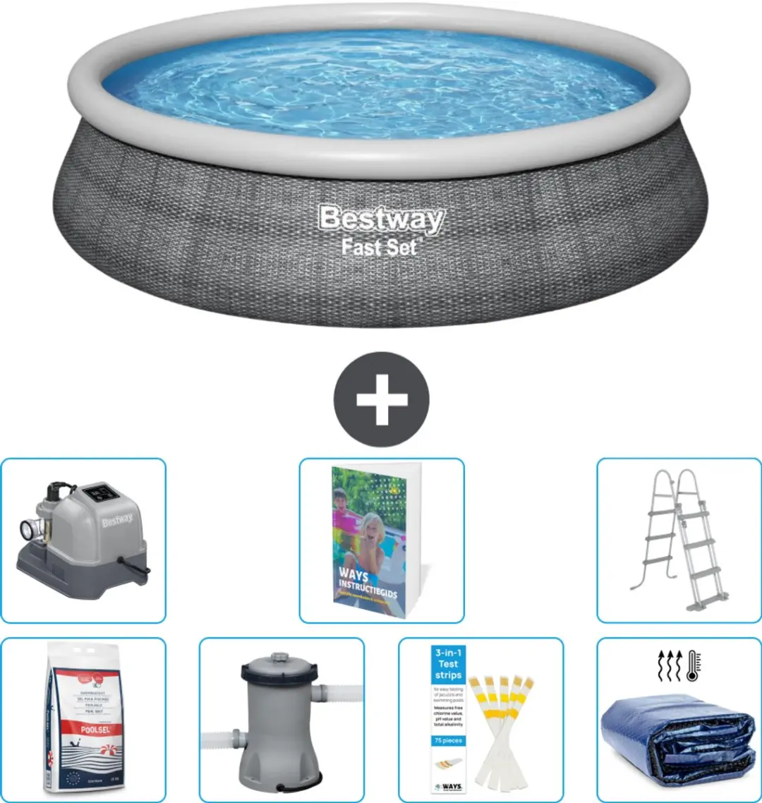Bestway Rond Zwembad Fast Set 457cm