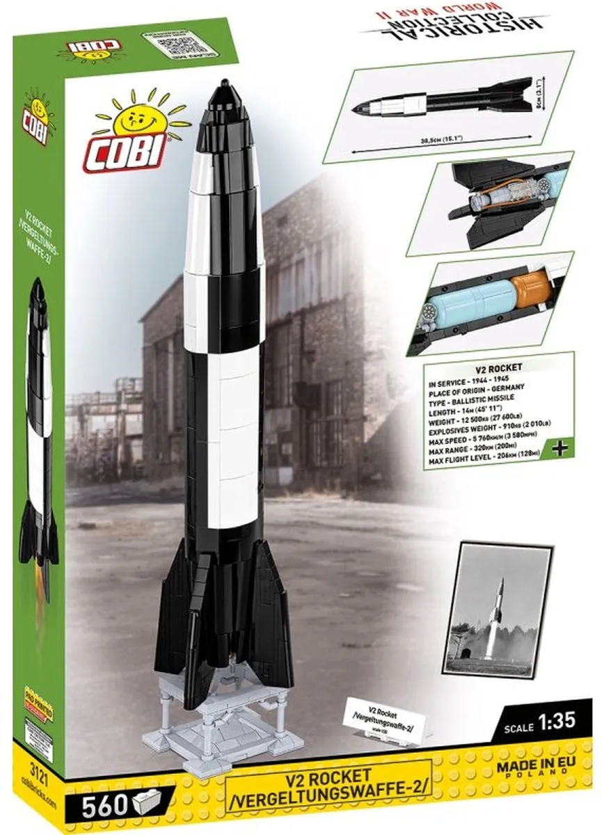 Cobi V2-Raket COBI-3121 - 560 Onderdelen - Meerkleurig