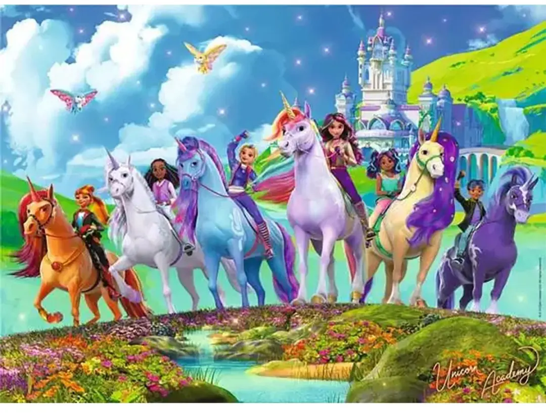 Ravensburger Puzzle XXL 200 Unicorn Academy - 200 Stuks - Multicolor