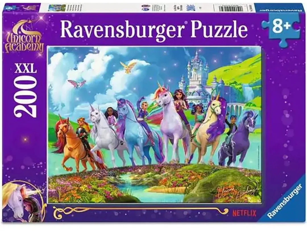 Ravensburger Puzzle XXL 200 Unicorn Academy - 200 Stuks - Multicolor