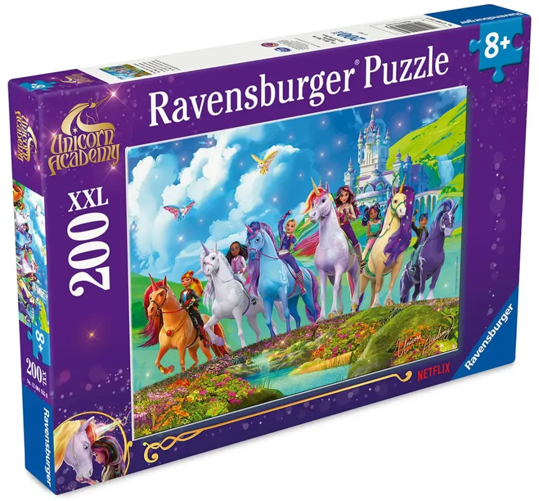 Ravensburger Puzzle XXL 200 Unicorn Academy - 200 Stuks - Multicolor