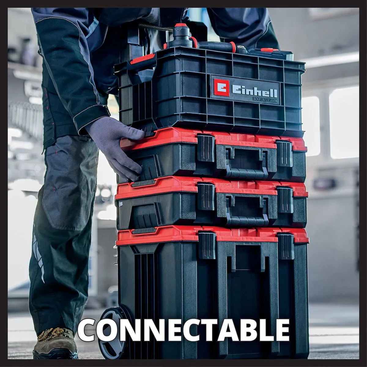 Einhell E-Case 4540037 Gereedschapskist - 90 kg - Rood/Zwart