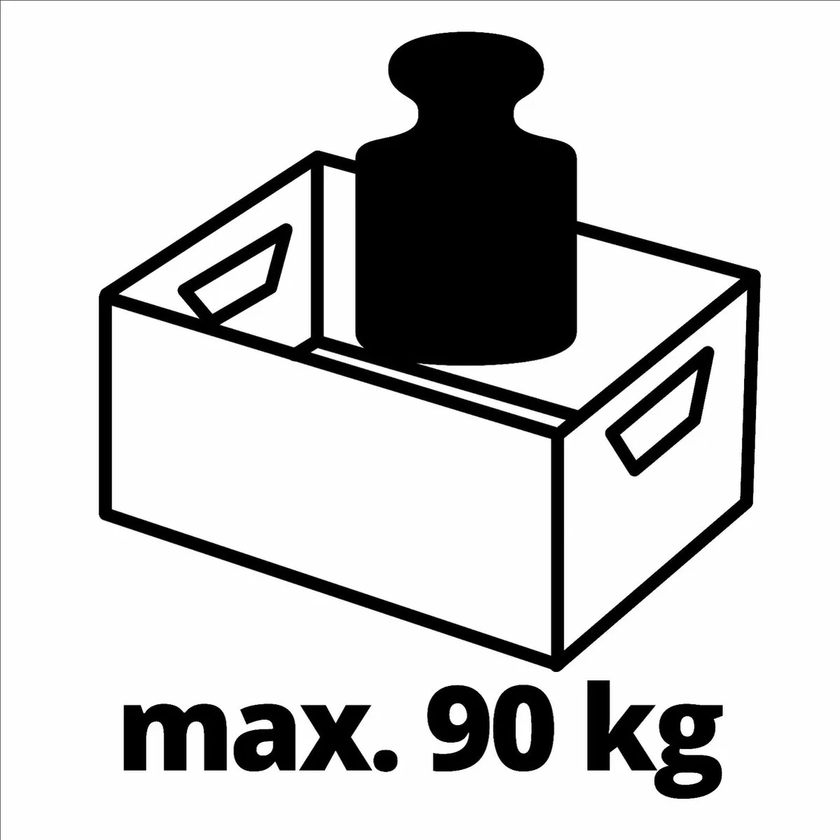 Einhell E-Case 4540037 Gereedschapskist - 90 kg - Rood/Zwart