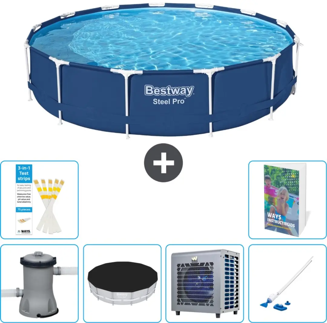 Bestway Steel Pro Zwembad 396x84cm Blauw