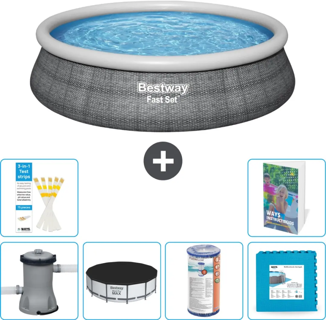 Bestway Rond Zwembad Fast Set 457cm