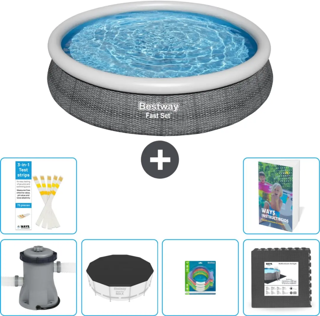 Bestway Rond Zwembad Fast Set 366cm