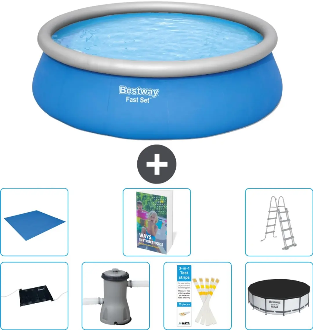 Bestway Fast Set Opblaaszwembad 457x122cm