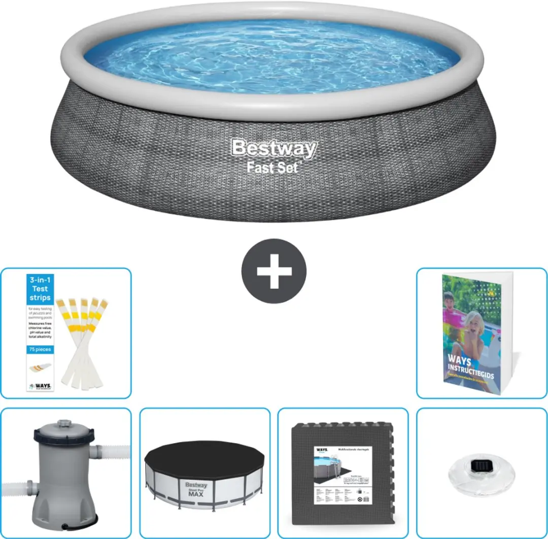 Bestway Rond Zwembad Fast Set 457cm
