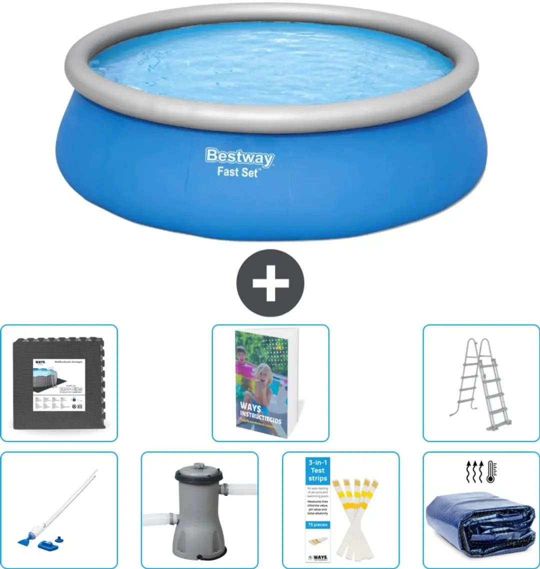 Bestway Fast Set Zwembad 457x122cm