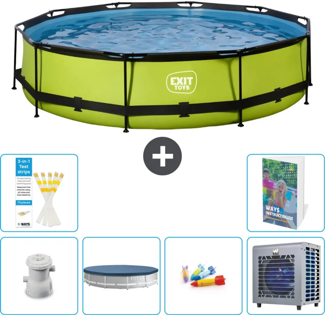 EXIT Toys Rond Lime Frame Zwembad 360x76cm