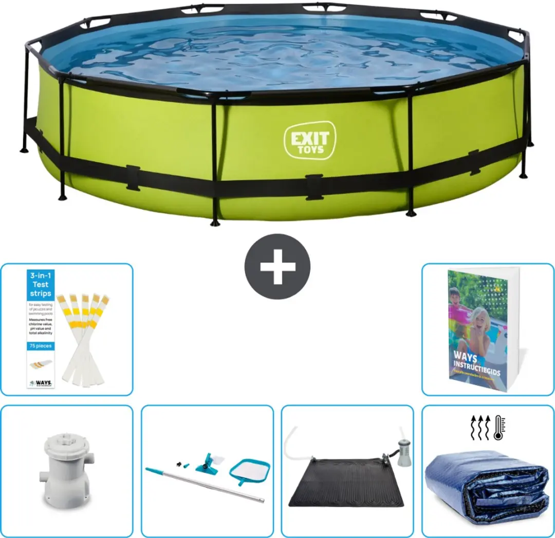 EXIT Toys Rond Lime Frame Zwembad 360x76cm
