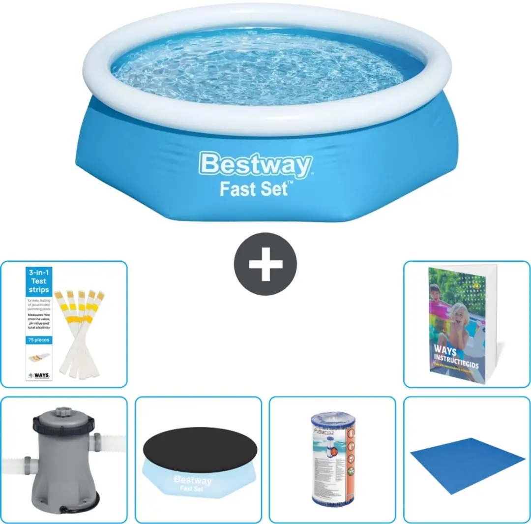 Bestway Fast Set Rond Zwembad 244cm