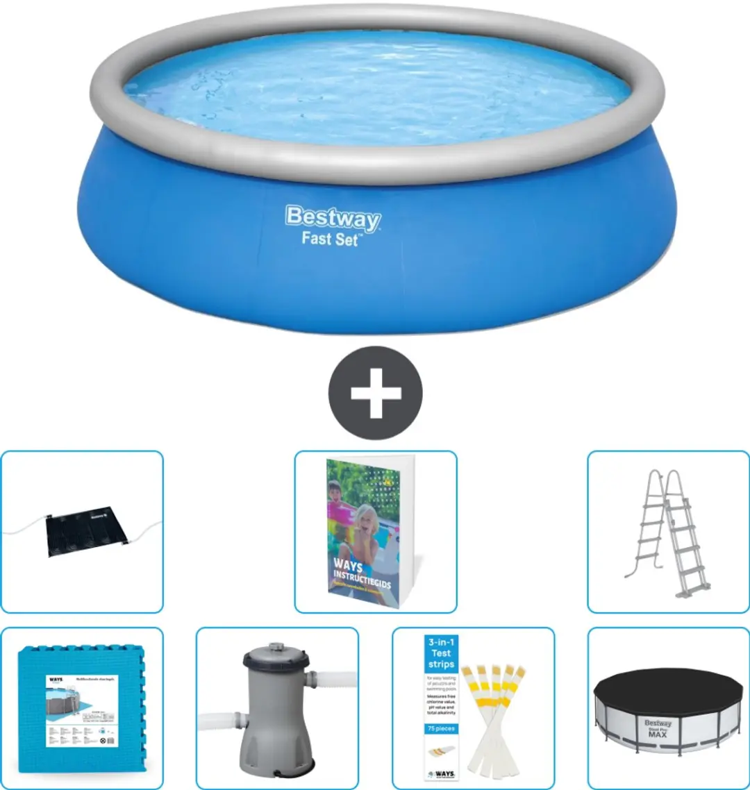 Bestway Fast Set Opblaaszwembad 457x122cm