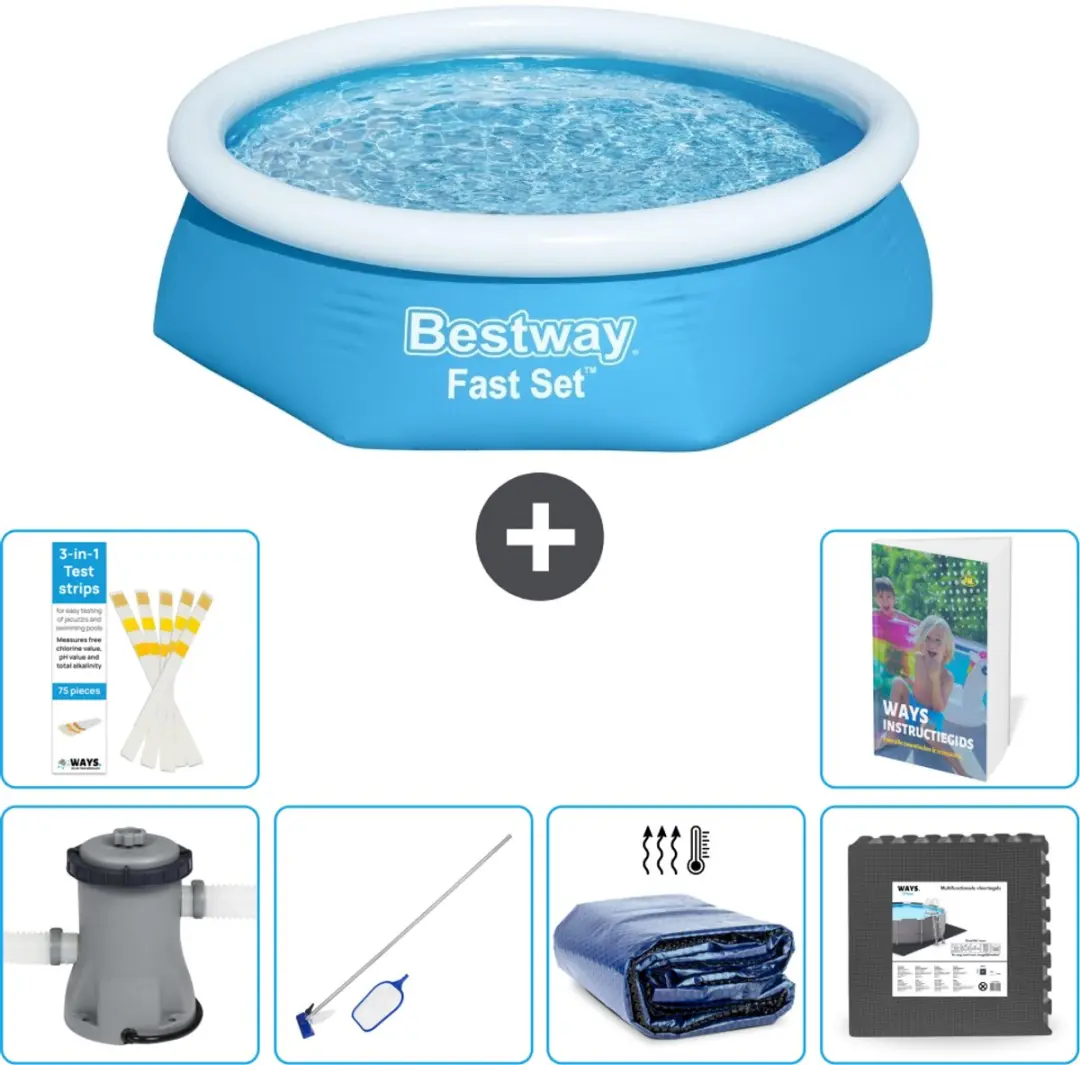 Bestway Fast Set Rond Zwembad 244cm
