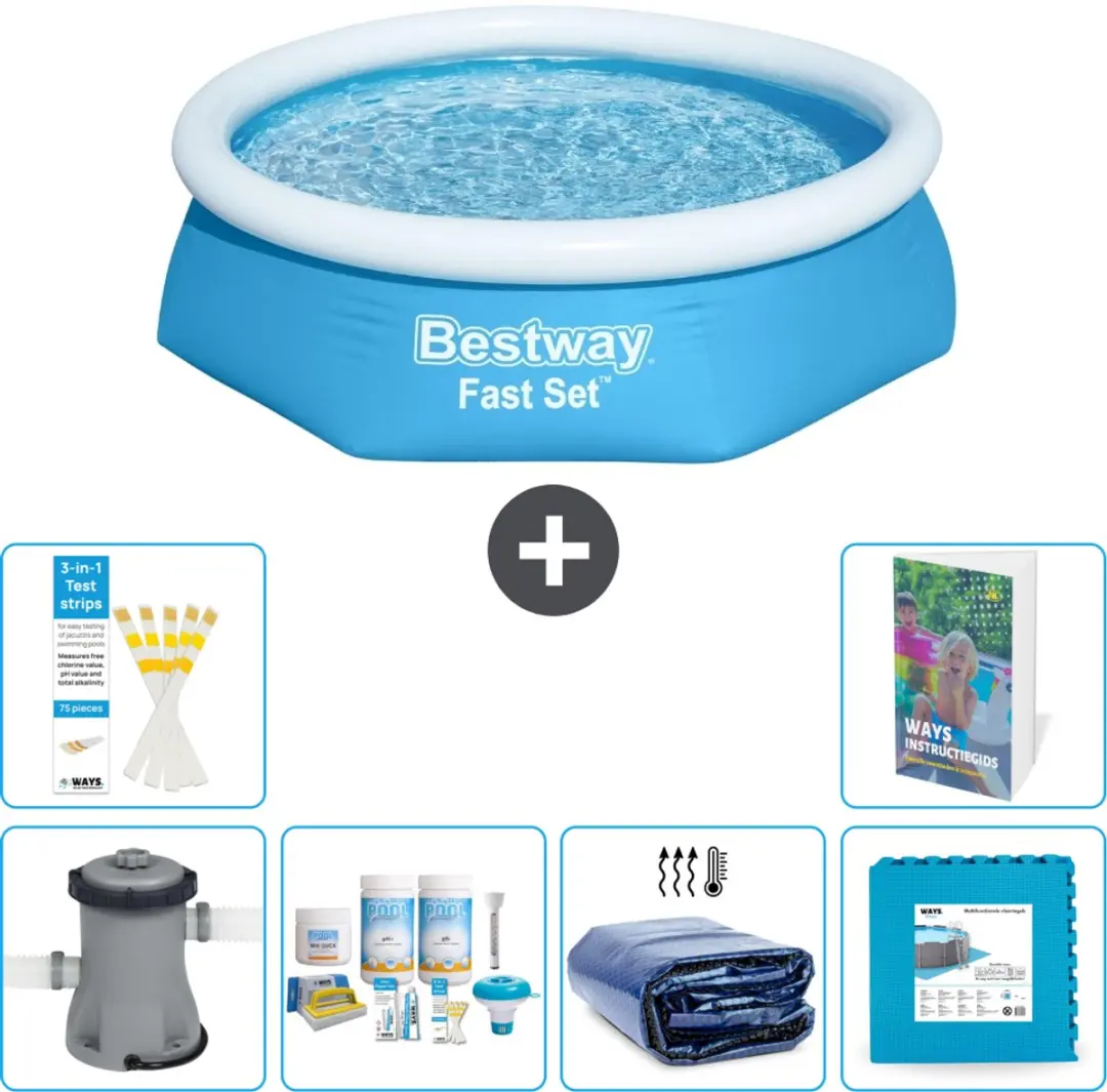 Bestway Fast Set Rond Zwembad 244cm