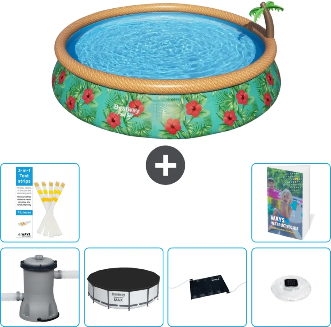 Bestway Paradijsprint Zwembad 457x84cm Fast Set