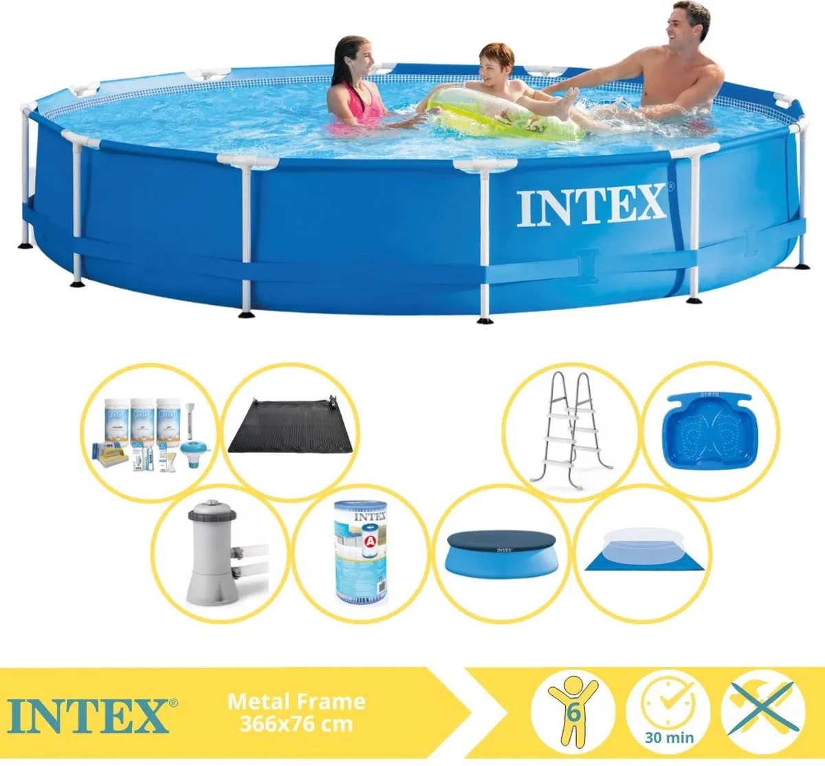 Intex Metal Frame Zwembad 366x76cm