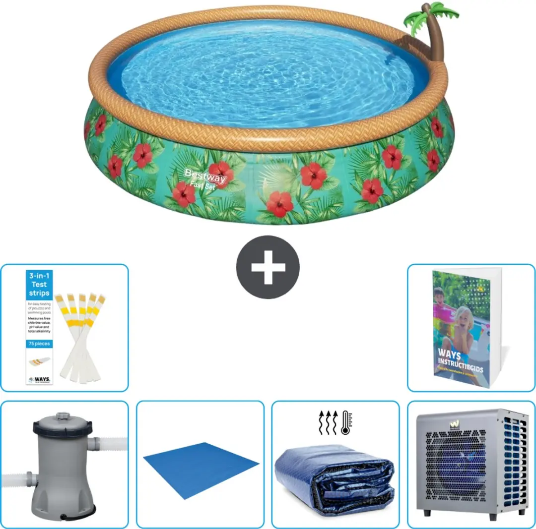 Bestway Paradijsprint Zwembad 457x84cm Fast Set