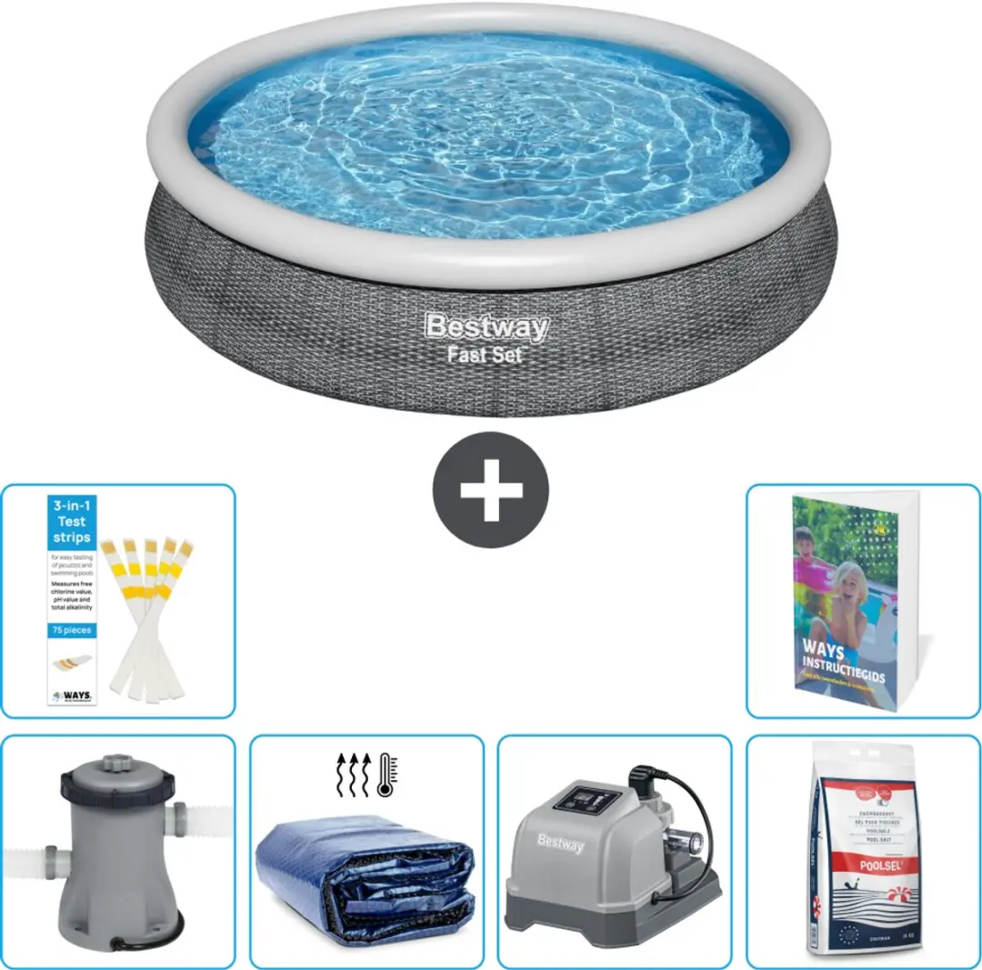 Bestway Rond Zwembad 366cm Fast Set