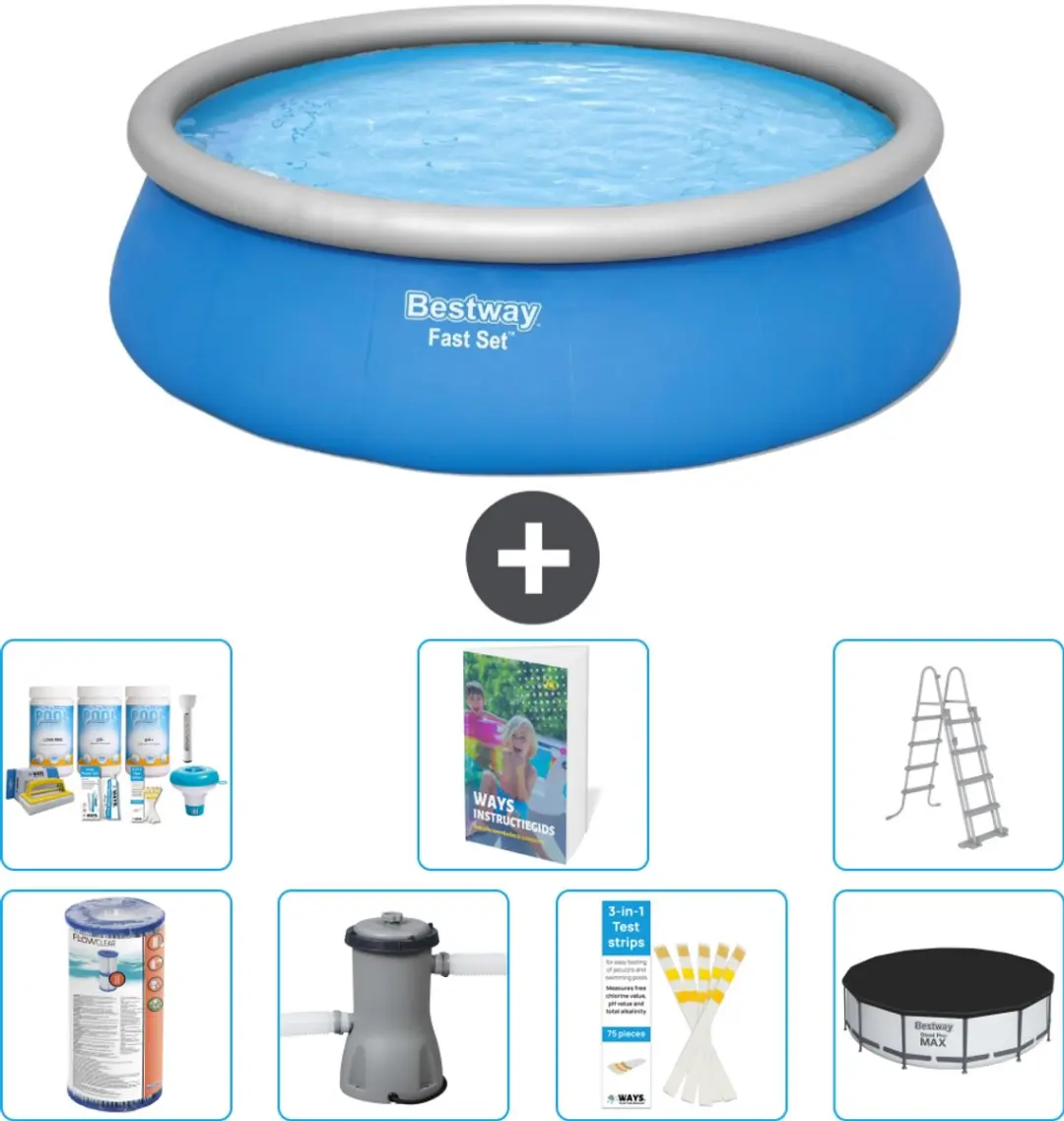 Bestway Fast Set Zwembad 457x122cm