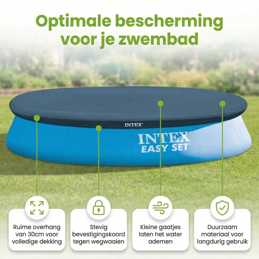 Intex Easy Set Zwembad 366cm x 76cm - Blauw - 7-delig