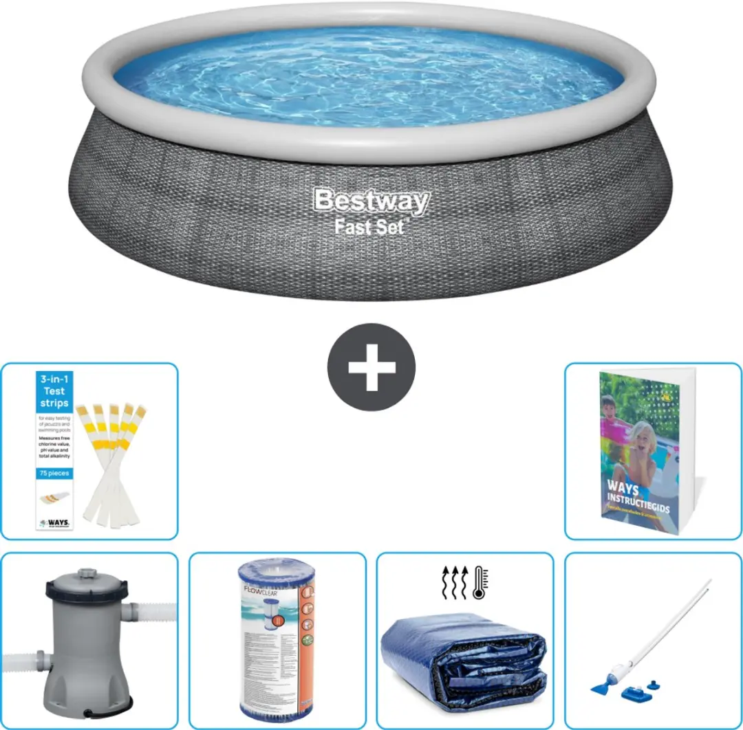 Bestway Rond Zwembad Fast Set 457cm