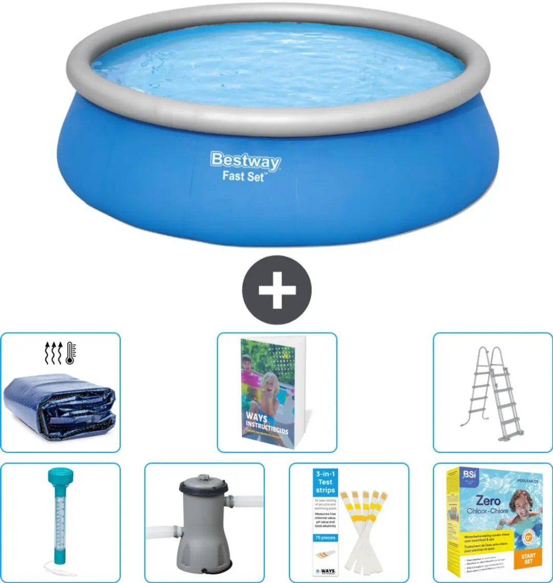 Bestway Fast Set Zwembad 457x122cm
