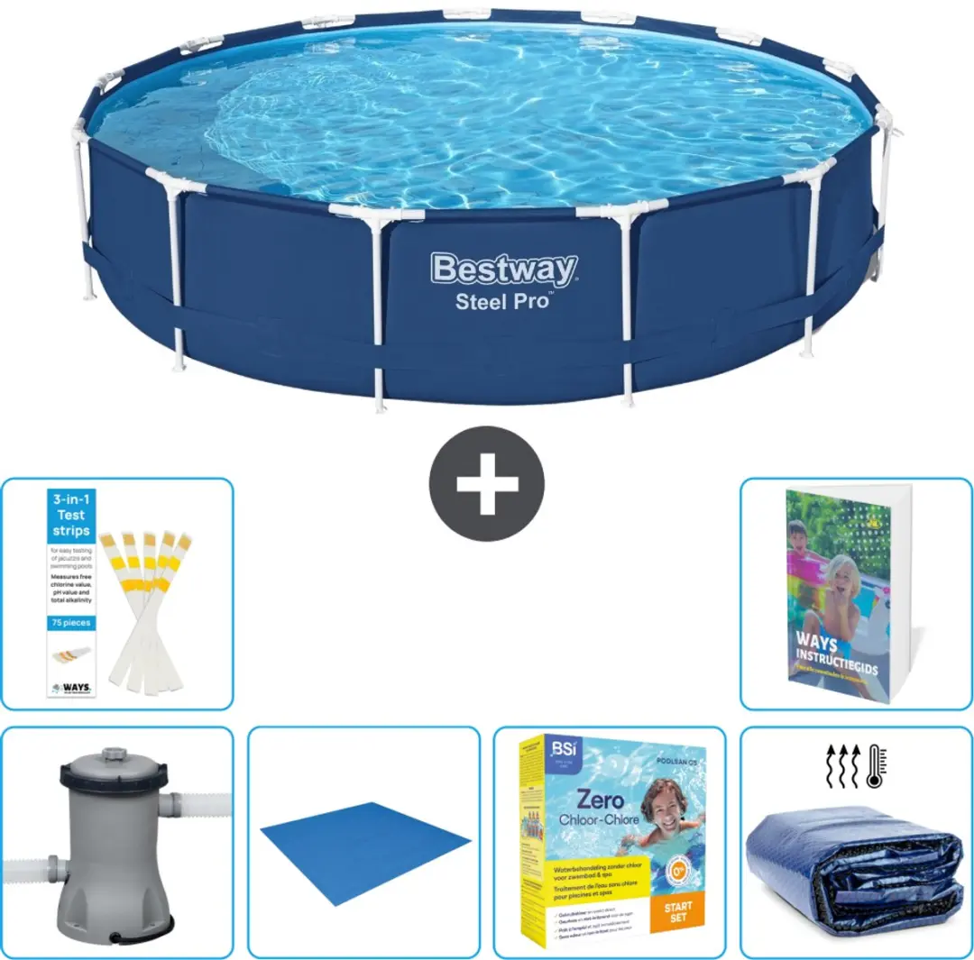 Bestway Steel Pro Zwembad 396x84cm