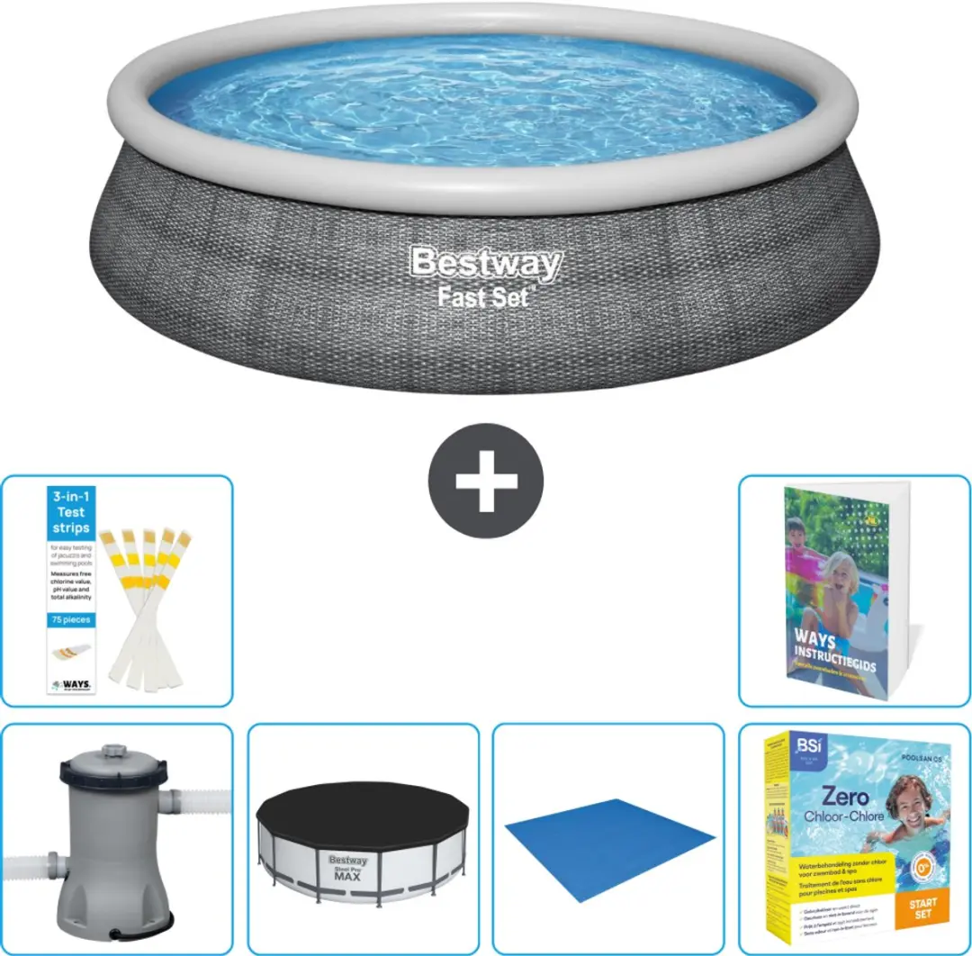 Bestway Rond Zwembad Fast Set 457cm