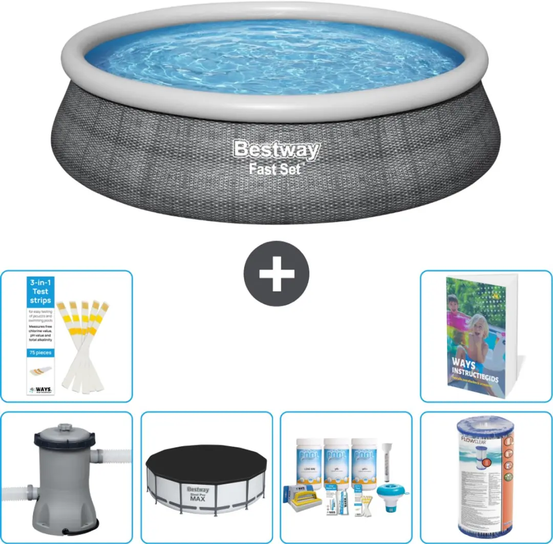 Bestway Rond Zwembad 457cm Fast Set