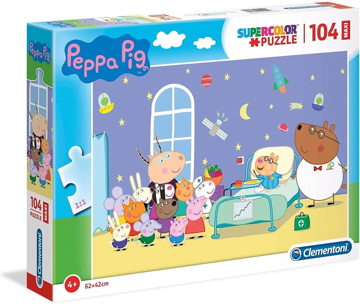 Clementoni Peppa Pig Puzzel 104 Stuks