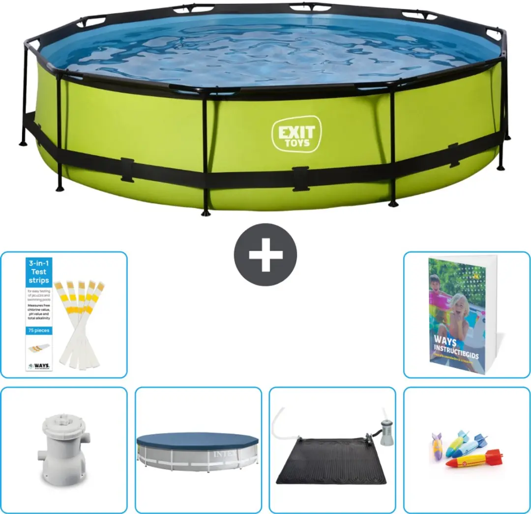 EXIT Toys Rond Frame Zwembad 360x76cm