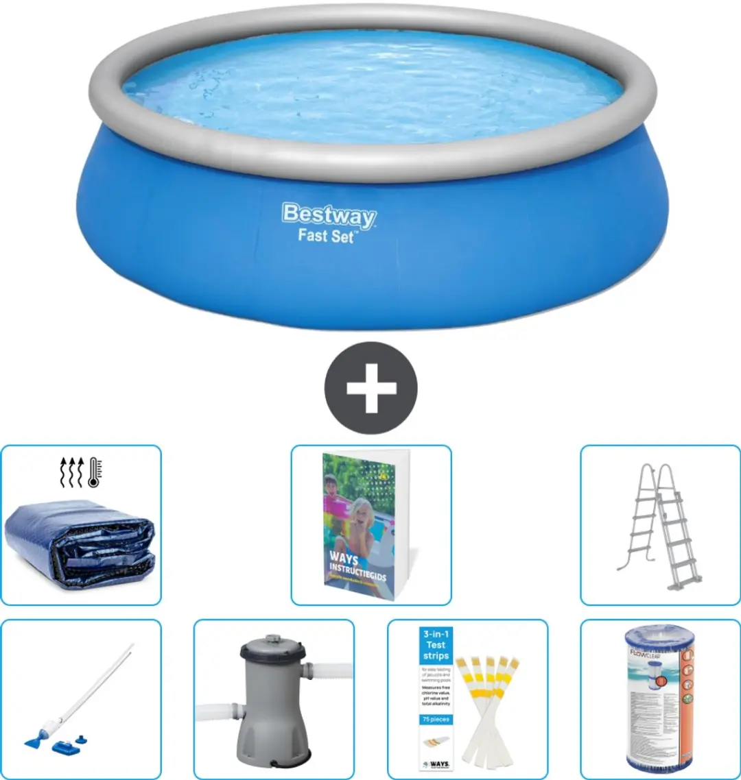 Bestway Fast Set Zwembad 457x122cm