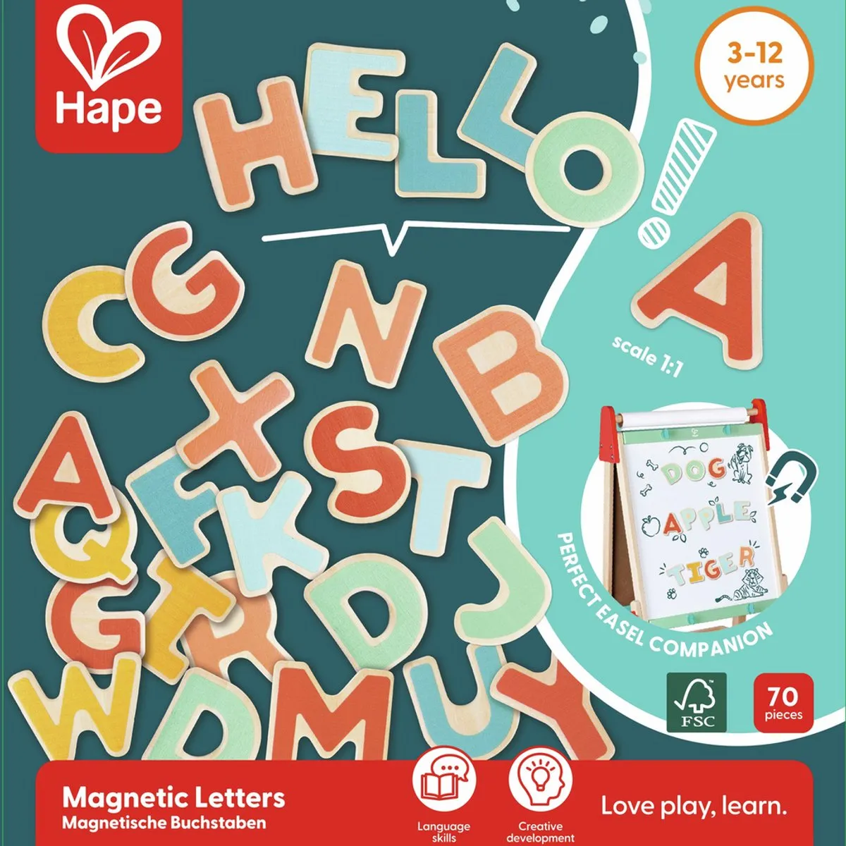 Hape Magnetische Letters E2003 - Multicolor - afbeelding 6 van 6