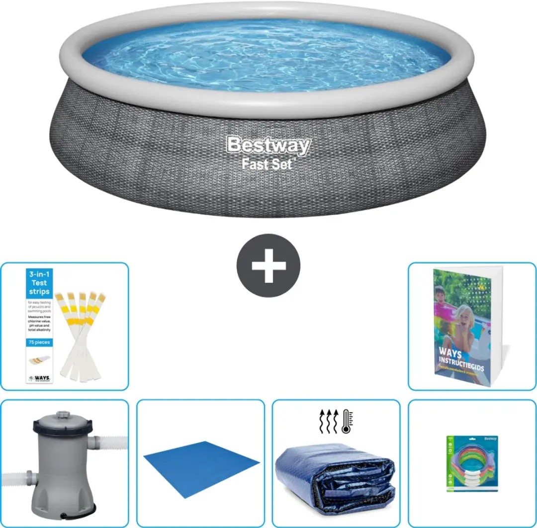 Bestway Rond Zwembad Fast Set 457cm