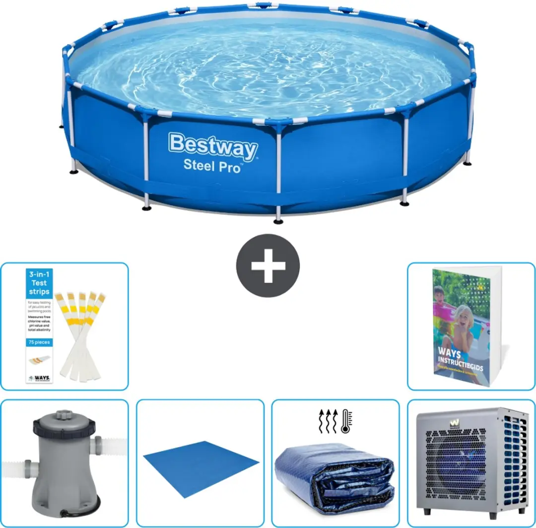 Bestway Steel Pro Zwembad 366x76cm Blauw
