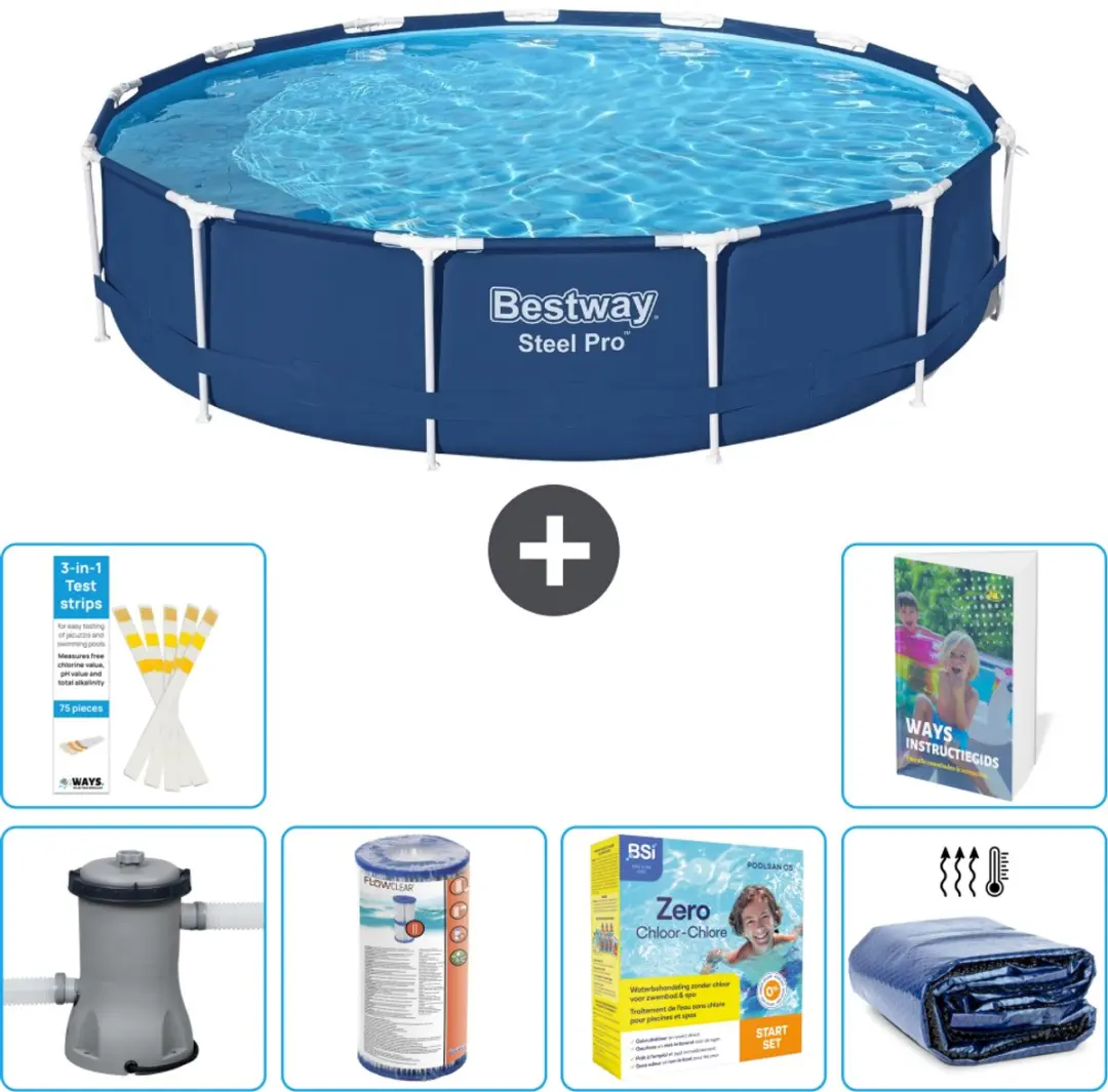 Bestway Steel Pro Zwembad 396x84cm
