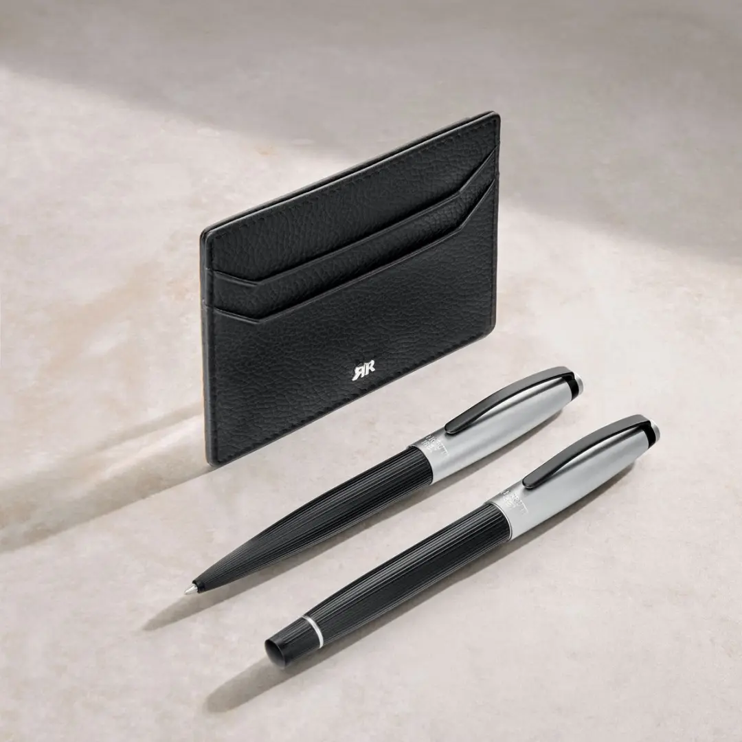 Nino Cerruti Pen Benson - Zwart & Chrome