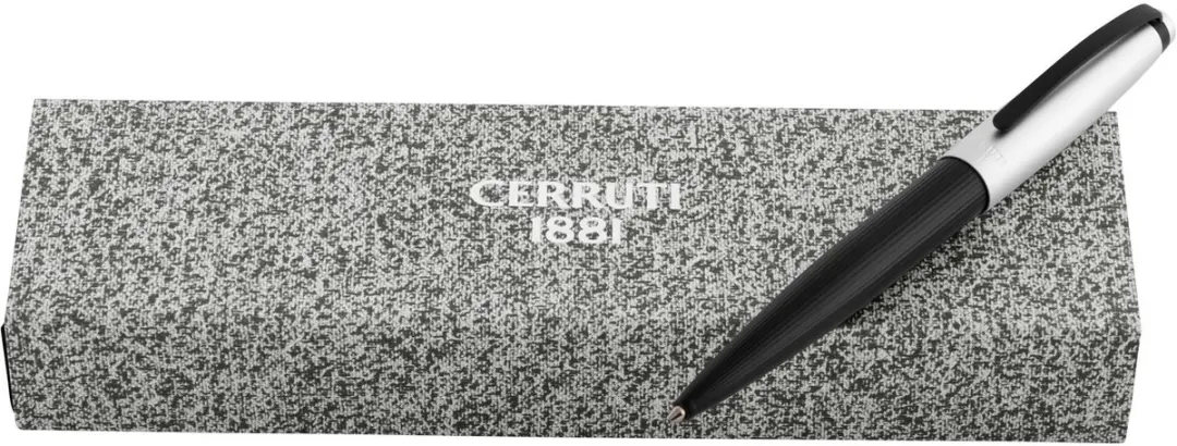 Nino Cerruti Pen Benson - Zwart & Chrome