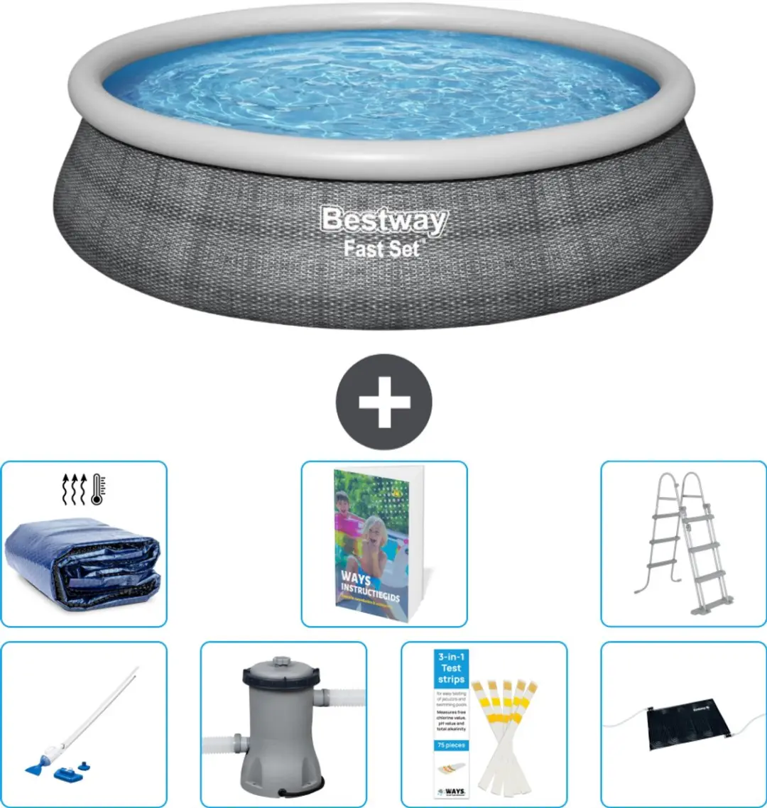 Bestway Fast Set Opblaaszwembad 457cm