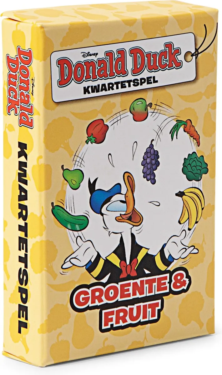 Disney Donald Duck Groente & Fruit Kwartet - 4 Spelers