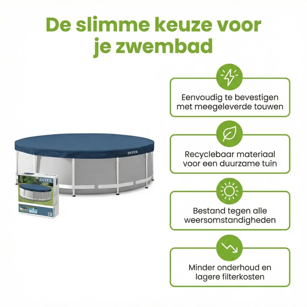 EXIT Toys Rond Stone Frame Zwembad 360x76cm - 7-delig - Grijs