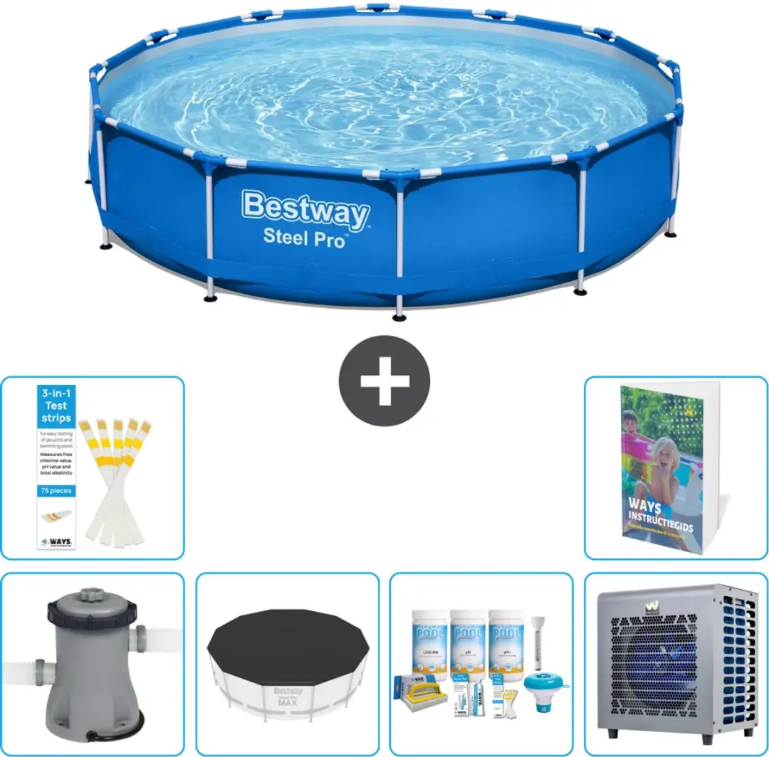 Bestway Steel Pro Zwembad 366x76cm Blauw