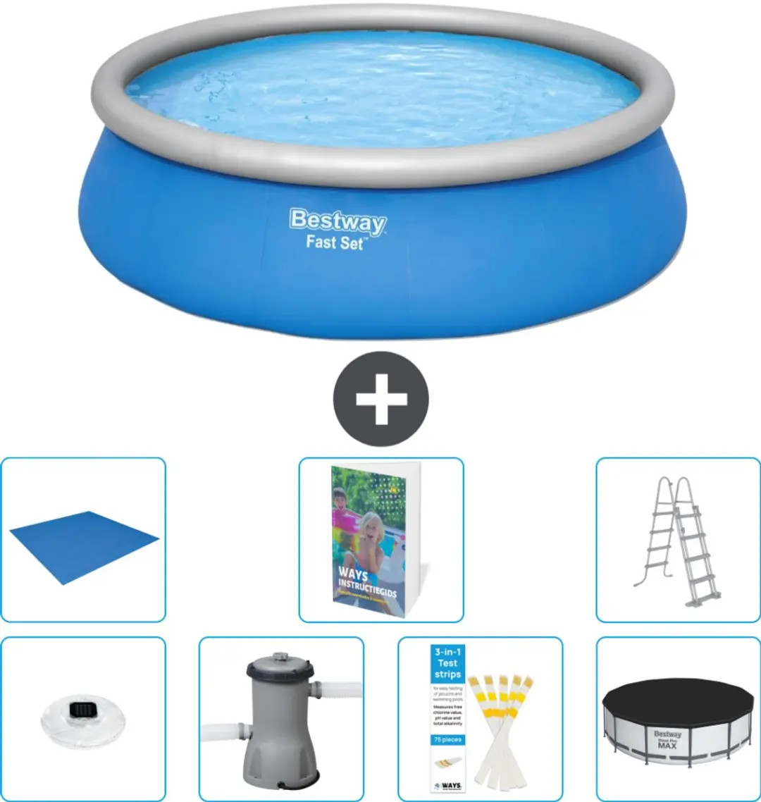Bestway Fast Set Zwembad 457x122cm