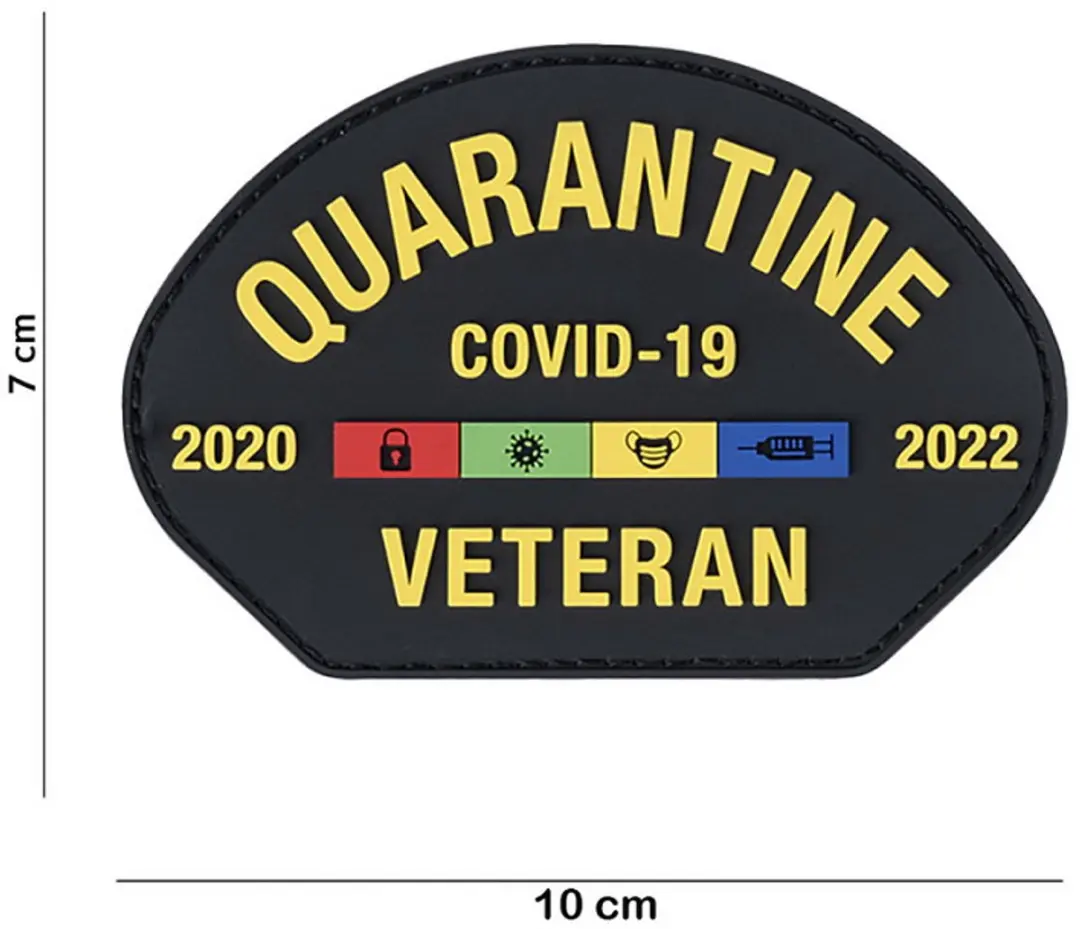 101 inc Embleem 3D PVC Quarantine Veteran Covid-19 #13106