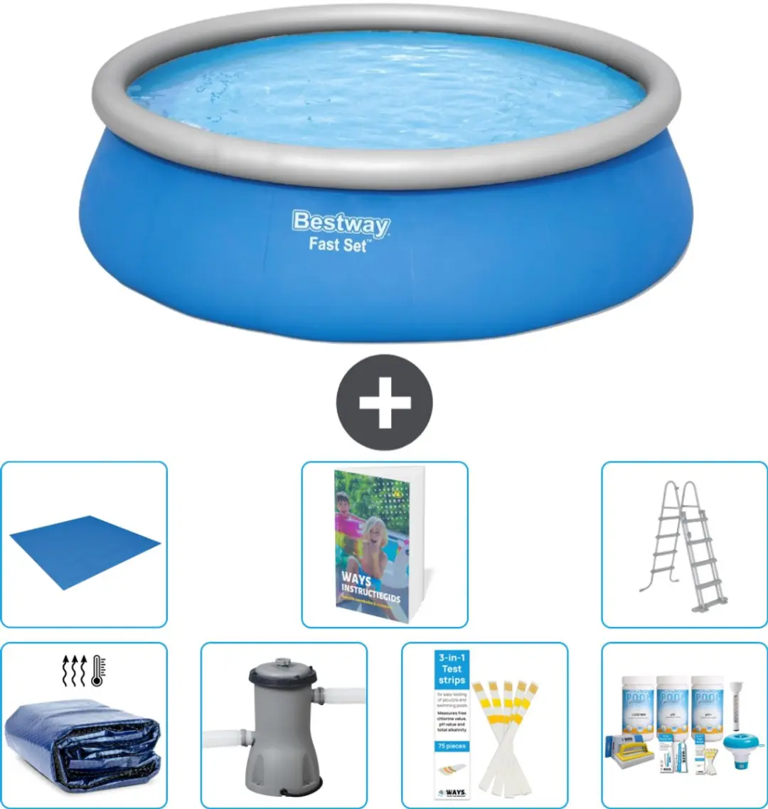Bestway Rond Zwembad 457x122cm