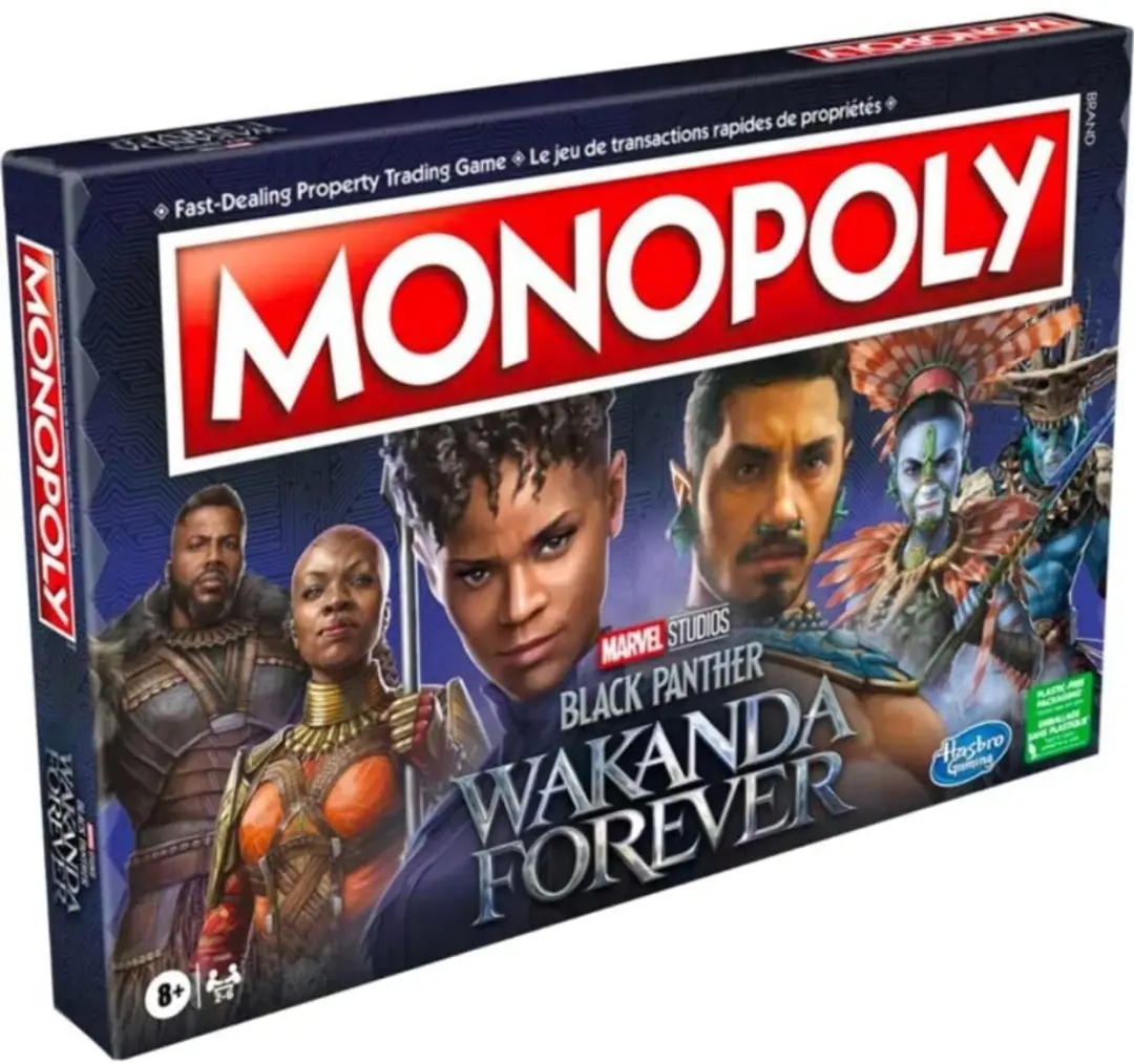 Hasbro Monopoly Marvel Studios Black Panther Wakanda Forever